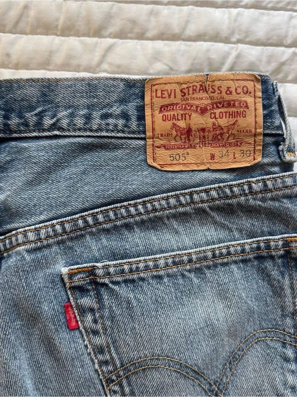 Levi’s Original 501 denim shorts 34 inch waist